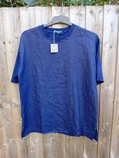 Nigel Hall Men's Garment-Dyed T-Shirt – Size L – Blue – Brand New with Tags