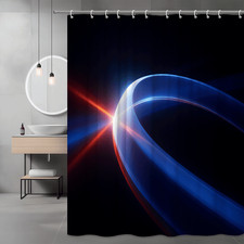 Abstract Light Shower Curtain - Modern Design for Chic Bathroom Decor