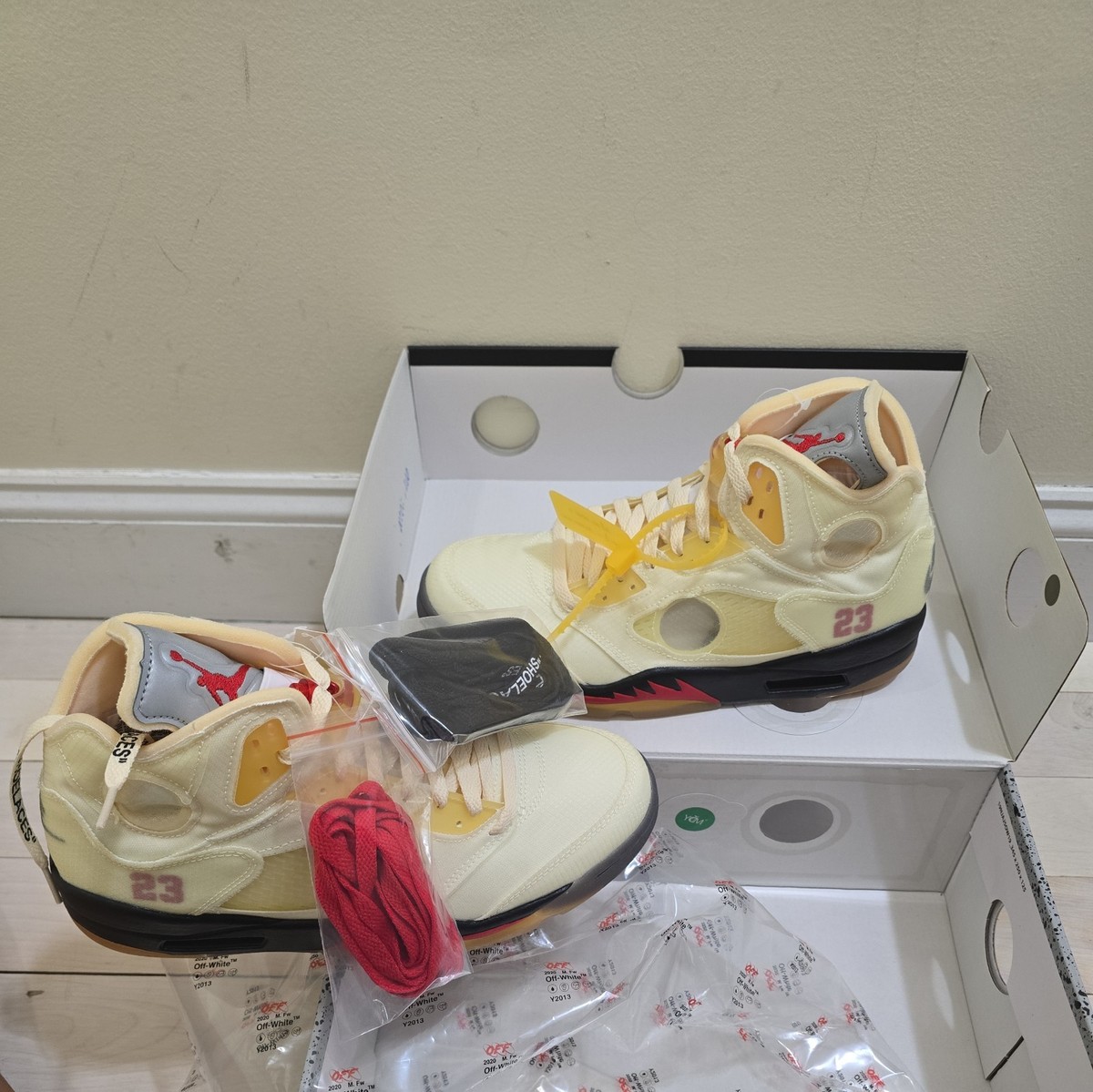 Nike Air Jordan 5 SP x Off-White Mid Sail Virgil Abloh