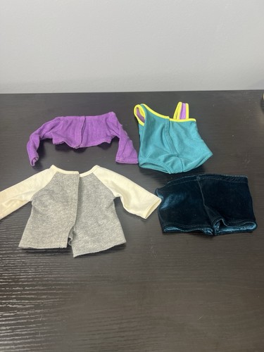 4 PC American Girl 2012 McKenna's Practice Wardrobe Outfit Leotard Gymnastics - Picture 2 of 8