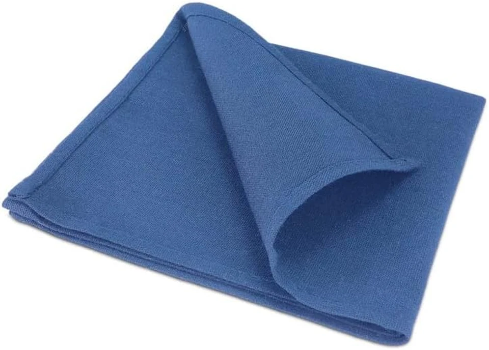 Tovaglioli in Tessuto Blu Scuro, 25 Pezzi, 40 X 40 Cm, Cotone - Immagine 3 di 4