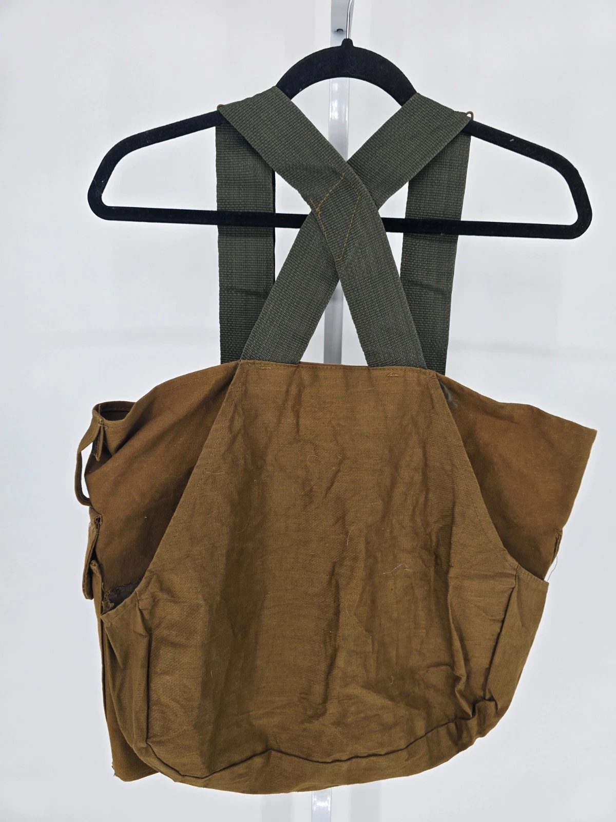 1940s 50s Mens vintage Hunting Fishing Vest Canvas Outdoor MASLAND