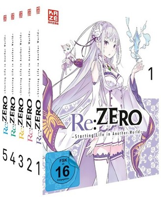 Re:ZERO - Staffel 1 - Gesamtausgabe - Bundle Vol.1-5 - DVD - NEU