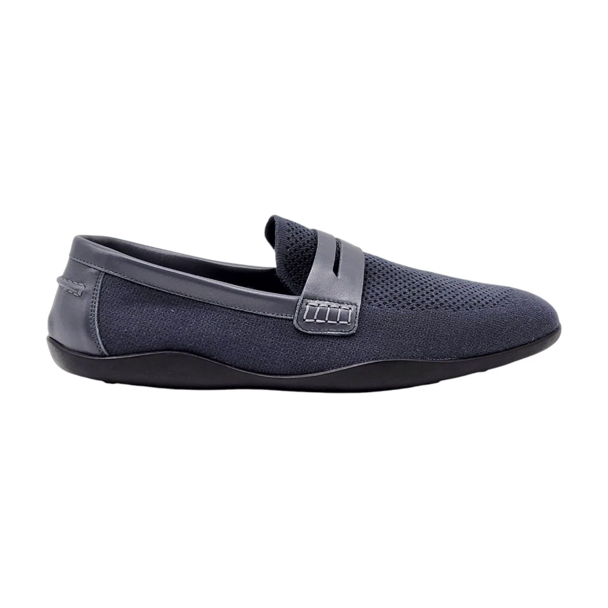 Harrys of London Men Loafer Slide Old Money Handmade Leather Blue Vibram Mule 42 Oriel Deerskin Black – Harrys London main image 2