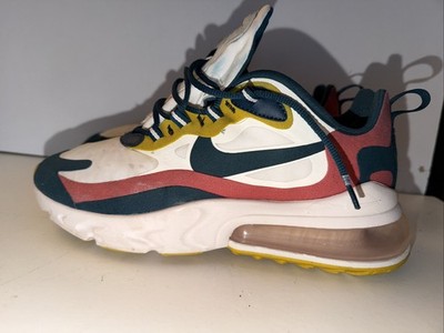 Nike Air Max 270 React White Turquoise Yellow CT1264-103 Herren UK 7 EU 41