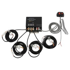 Hideaway LED Strobe Lights Kit with 4 HID Bulbs,7 Flashing Patterns Warning S...