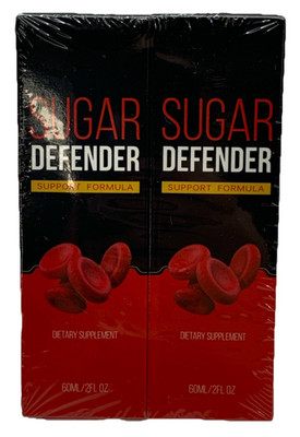 Sugar Defender Support Formula Blood Sugar Supplement 60 ml/2 floz (4oz) 2 Pack