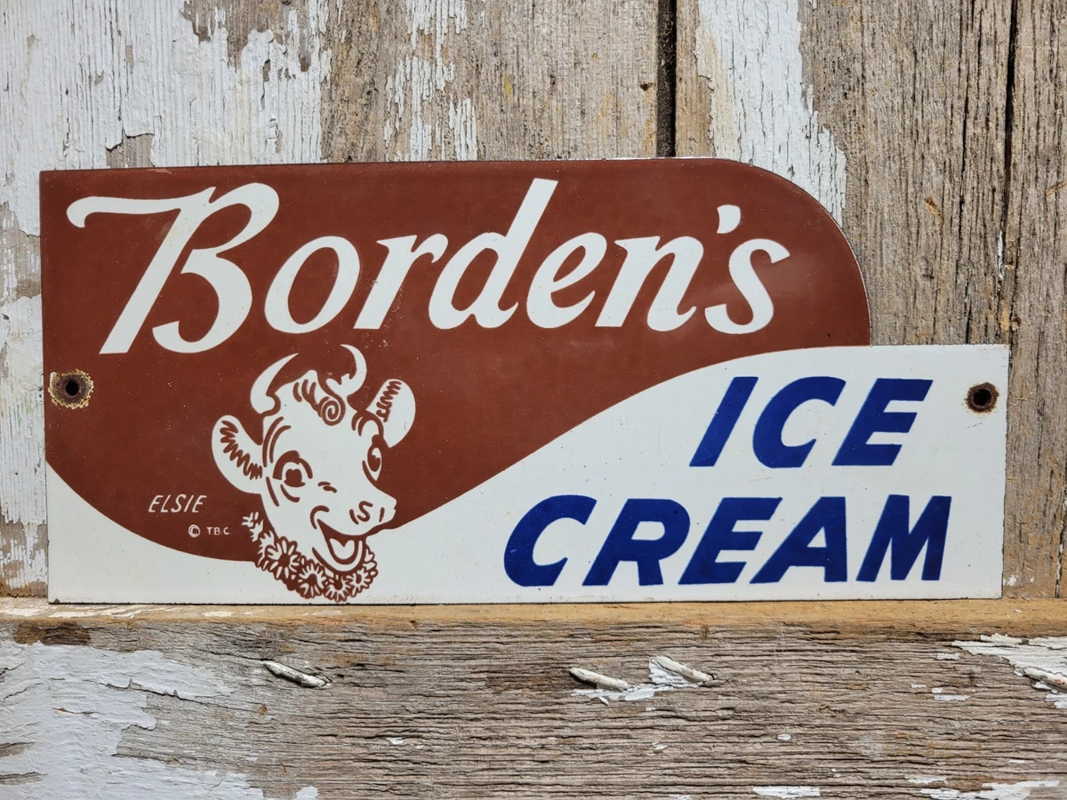 Vintage Ice Cream Sign In Original Advertising Signs (1930-1969