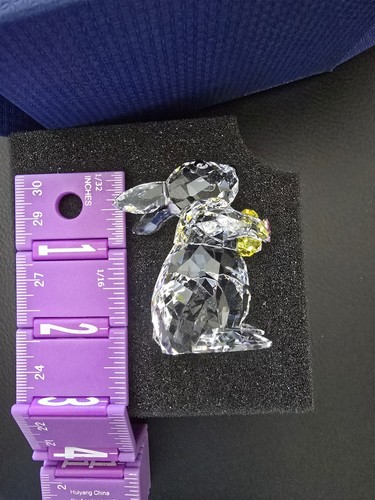 Swarovski Rabbit Bunny with Yellow Easter Egg Crystal Figurine - Retired - NIB - Picture 10 of 11