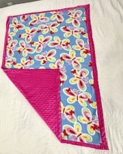 Baby Blanket for Girls Soft Lightweight Minky Blanket with Double Layer