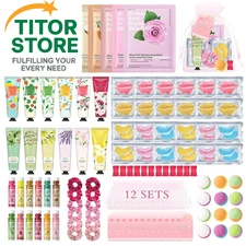 120 PCS Spa Party Supplies for Girls & Women,Spa Favors Include Face... 