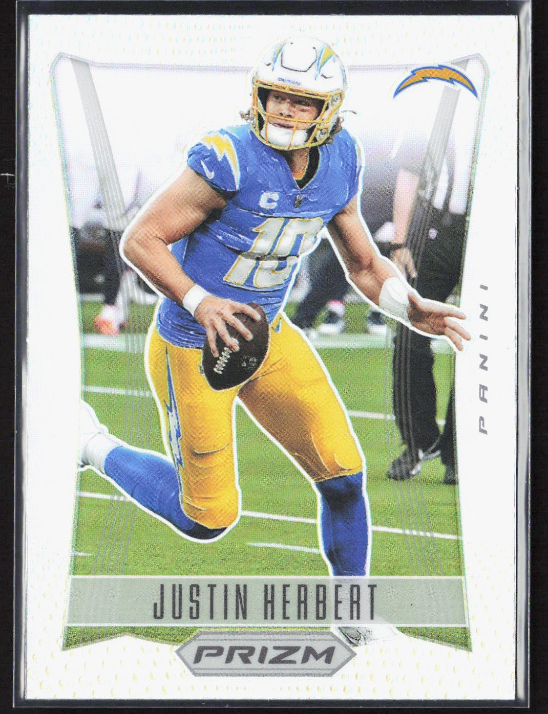 2022 Panini Prizm Justin Herbert Flashback Silver #PF-3 Chargers