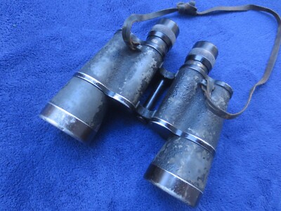 WW2 ORIGINAL GERMAN DIENSTGLAS MILITARY BINOCULARS 7X50 AND CASE