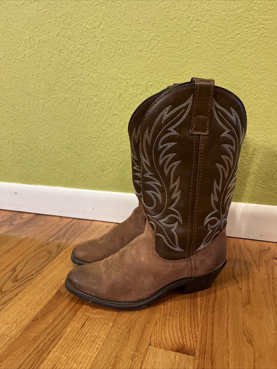 Laredo Lea Vamp Fox Brown Cowgirl Boots / Women