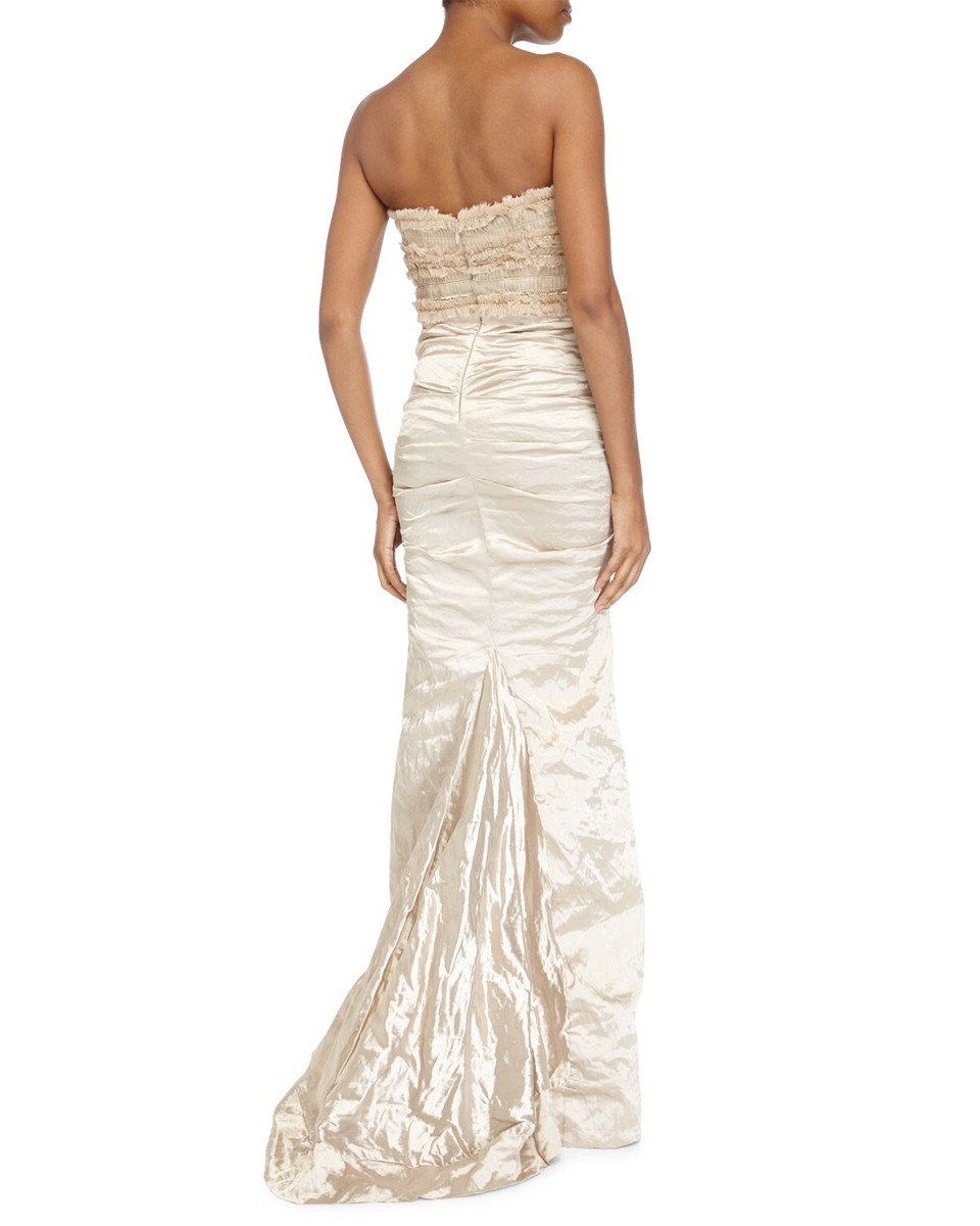 knee length dresses for ladies Nicole Miller 'Hilary' Embellished Chiffon Wedding Dress – Instant Filters 2