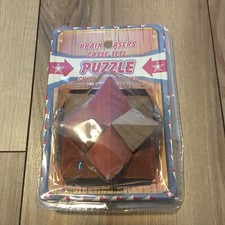 3D Wooden Brain Teaser Puzzle Brand New And Sealed NIB