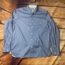 Ted Baker Men  s Size 5 Blue Long Sleeve Dress Shirt