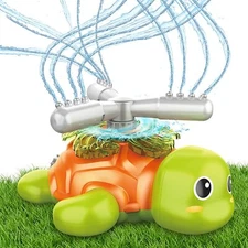 Innocheer Turtle Sprinkler with Wiggle Tubes for Kids Yard Outdoor Water Toys