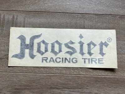 Vintage 80’s Hoosier Rally Racing Car NASCAR Tire Window Sticker Decal ...