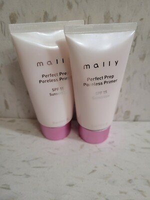 2 Mally Perfect Prep Poreless Primer 1 Ounce SPF 15 , NWOB 