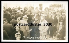 WILLIAMMSBURG Ontario 1930s Dr. Locke's Clinic. Real Photo Postcard