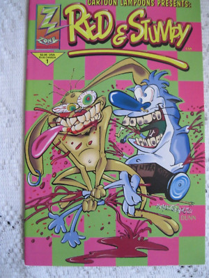 1993 Cartoon Lampoons Presents Red & Stumpy #1 Zone Prod (Ren & Stimpy Satire)
