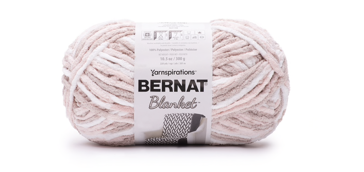 Bernat Baby Blanket Yarn, Skein, Salmon Sands