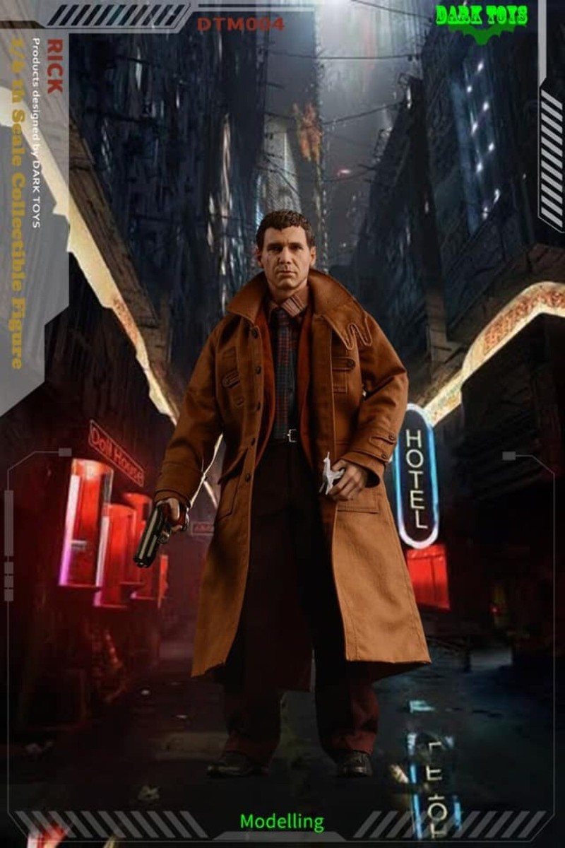 DARK TOYS 1/6 Blade Henter Rick DX版 DARK TOYS DTM004 Blade Runner Rick DX 1/6 Collectible Figure