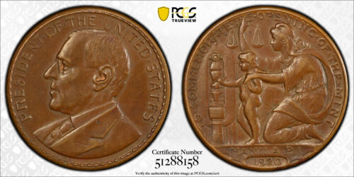 HK-450, 1920 Manila apertura come nuova, Wilson Dollar, PCGS AU-58, PQ!