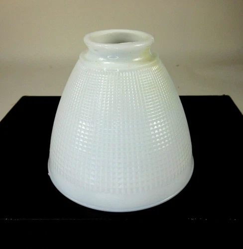 Antique Milk Glass Cone Lamp Shade 5 1/2 Inch