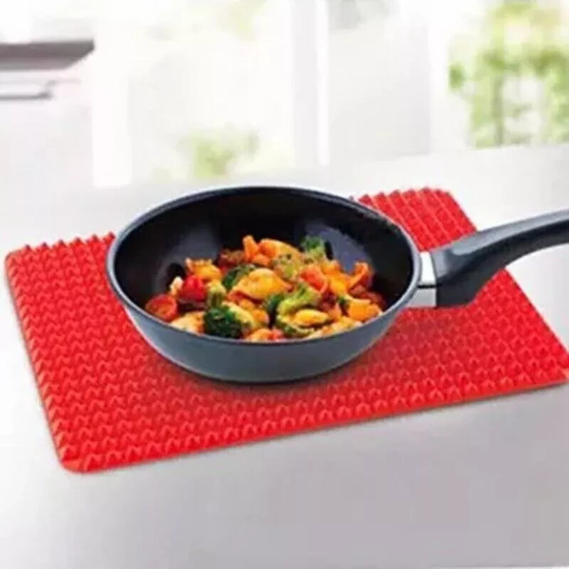 Oven Liner Silicone Pyramid Baking Mat - Non-Stick, Fat Reducing, Oven ...