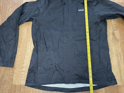 Men's Patagonia H2NO Waterproof Black Hooded Jacket Size S