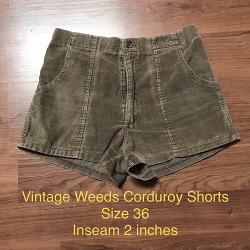 Weeds JC Penney 1970's vintage Corduroy shorts Siz