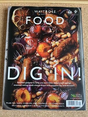 Waitrose FOOD Magazine September 2022 - DIG IN! - Seasonal Eating - New/Unread