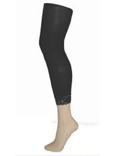 NEW FOOTLESS OPAQUE TIGHTS CAPRI LACE 