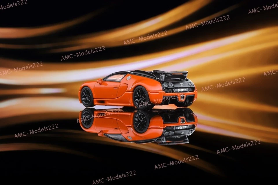 Mortal 1/64 Bugatti Veyron Super Sport Car Modelos Diecast Juguetes Regalos Miniatura Foto 3 de 4