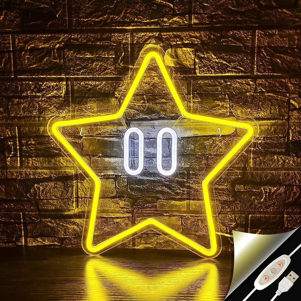 Mario clearance neon light