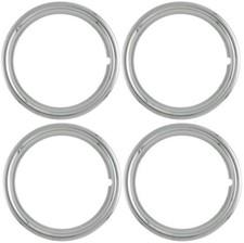 16 New Chromed Steel Beauty Rings Trim Ring Set Of 4