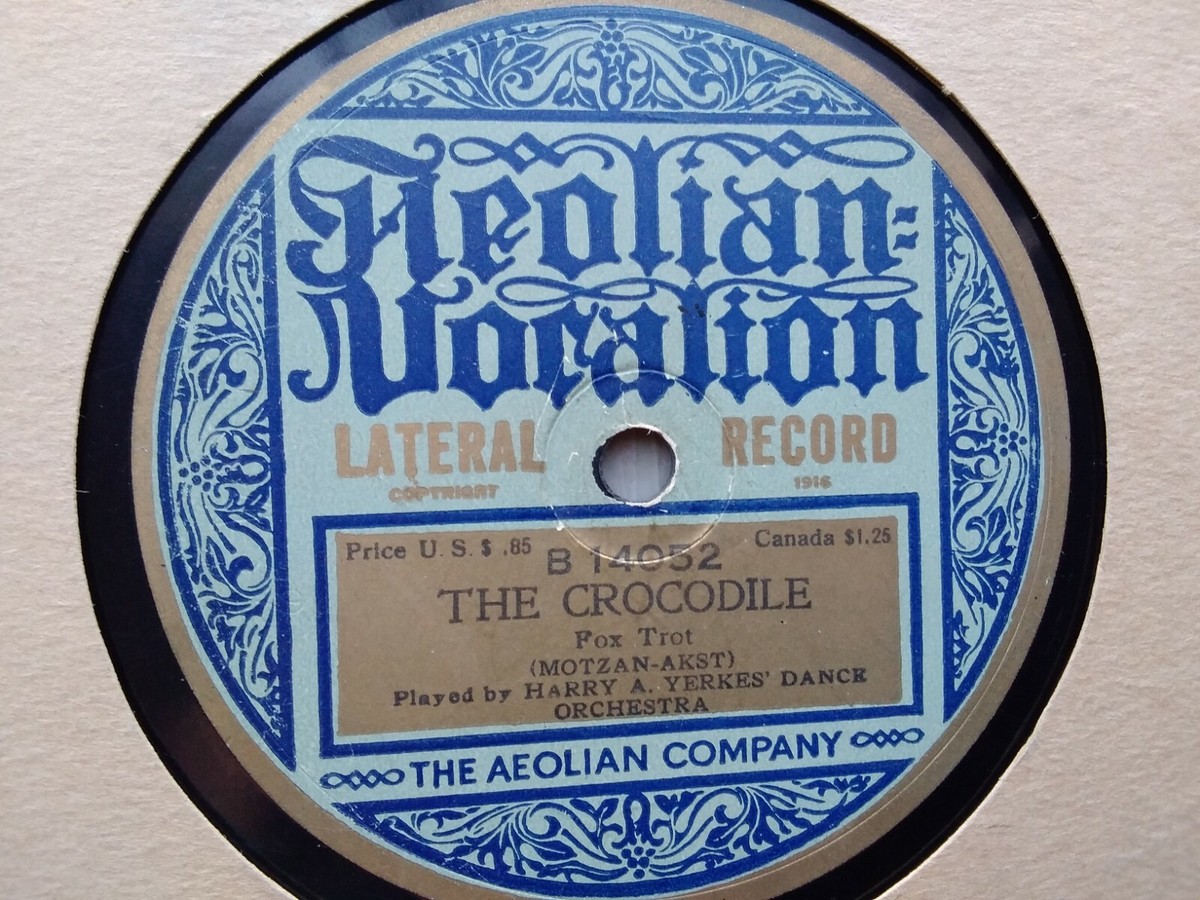 Harry A.Yerkes 78rpm Single 10-inch Aeolian Vocalion Records