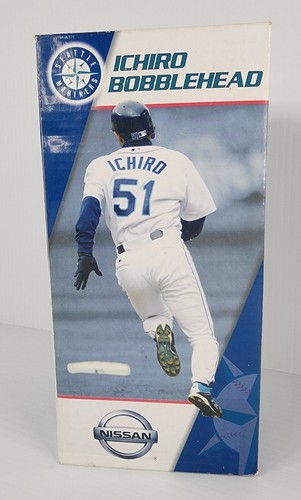 Seattle Mariners Ichiro Retired Limited Edition Bobblehead Nissan 2003 - Picture 3 of 6