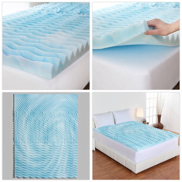 ORTHOPEDIC FOAM MATTRESS TOPPER Comfortable Bed Cushion Back Support