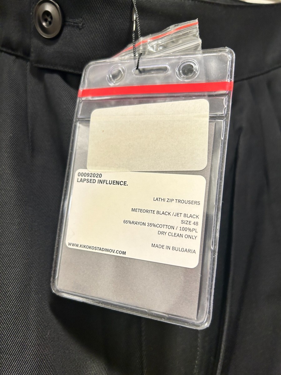 Kiko Kostadinov kiko lahti pants trouser black 2020 size IT Kiko Kostadinov kiko lahti pants trouser black 2020 size IT