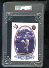 1987 Texas Rangers Wildfire Prevention Fire Safety #4 Mike Mason PSA 7 Card MLB