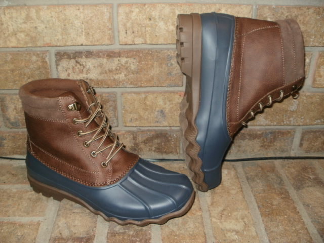 NEW SPERRY BREWSTER LEATHER DUCK BOOT/PICK BROWN-BLUE OR TAN  display picture 2