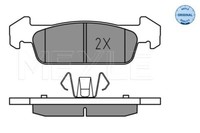 Meyle 025 257 3817 Brake Pad Set, Disc Brake For Dacia Renault
