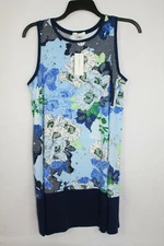 John Paul Richard Women's Floral Sleeveless Top Shirt Blouse Size L Multicolor