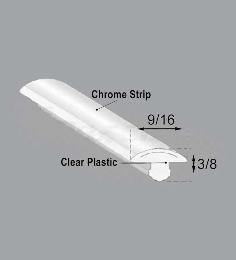 Dodge Truck 1975 1993 parabrisas cromado moldura cerradura Foto 2 de 3