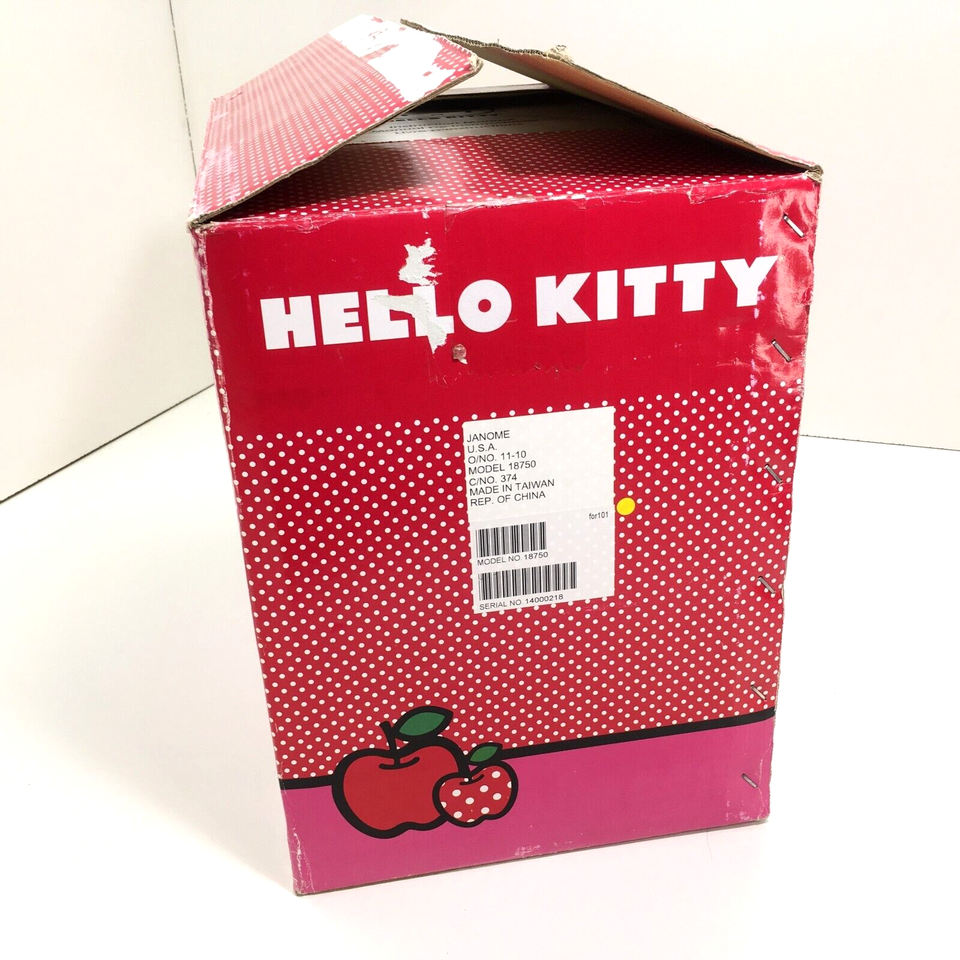 SEE VIDEO! Janome Hello Kitty Model 18750 Computerized Sewing Machine w/ Box 732212287398 eBay