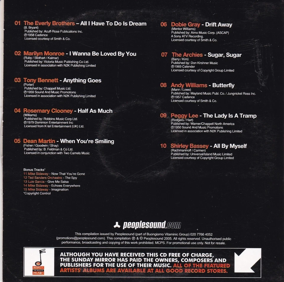 PURELY NOSTALGIC ( SUNDAY MIRROR Newspaper CD ) - Bild 2 von 3