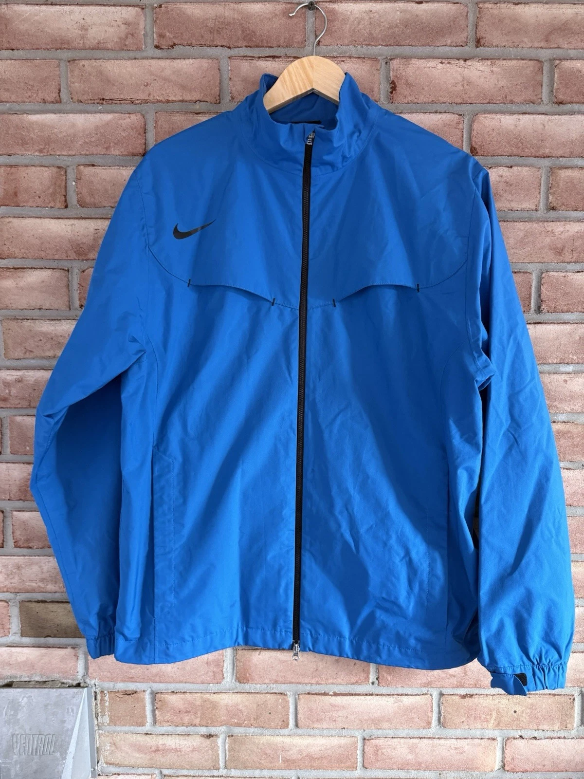 Nike Golf Storm-Fit Jacket Men’s Size Medium Blue 2-way Full Zip Vented Pockets